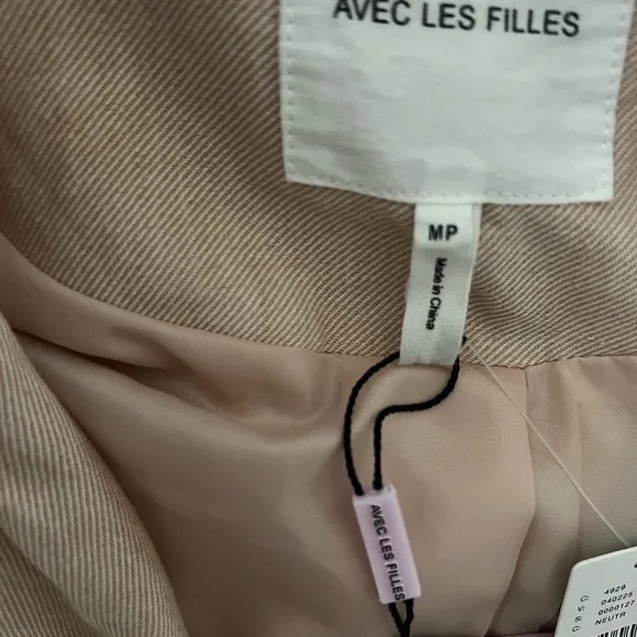 Women's Cream Trench Coat with Belt - Picture 9 of 10